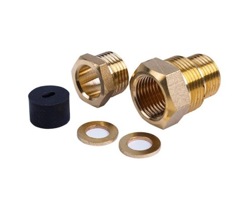 [Rexant Терморегуляторы] Proconnect 51-0610-2 Сальник с двойной резьбой 1/2 и 3/4 для ввода кабеля в трубу   