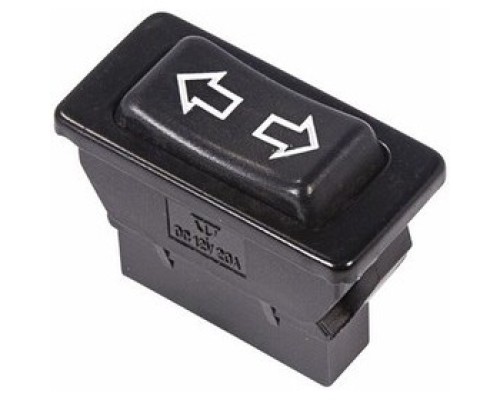 [Rexant Кнопки, тумблеры, клавишные выключатели] Rexant 36-4410 Выключатель (стеклоподъемника) клавишный 12V 20А (5с) (ON)-OFF-(ON)  черный  