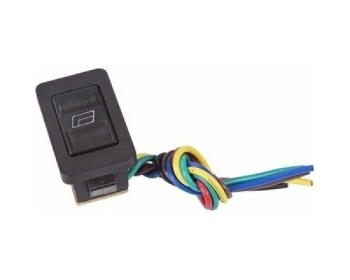 [Rexant Кнопки, тумблеры, клавишные выключатели] Rexant 36-4430 Выключатель (стеклоподъемника) клавишный 12V 20А (6с) (ON)-OFF-(ON)  черный  с подсветкой и проводом  