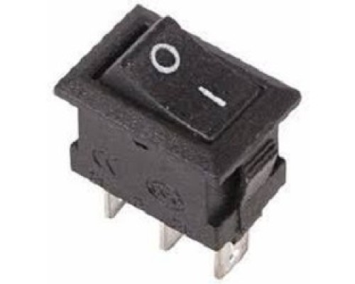 [Rexant Кнопки, тумблеры, клавишные выключатели] Rexant 36-2030 Выключатель клавишный 250V 3А (3с) ON-ON черный  Micro  