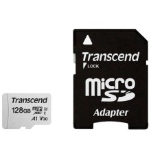 Micro SecureDigital 128Gb Transcend Class 10 TS128GUSD300S-A {MicroSDXC Class 10 UHS-I U3, SD adapter}