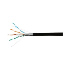 SkyNet Кабель Standart FTP outdoor 4x2x0,48, медный, FLUKE TEST, кат.5e, однож., 305 м, box, черный [CSS-FTP-4-CU-OUT](АК5017627/1693119)