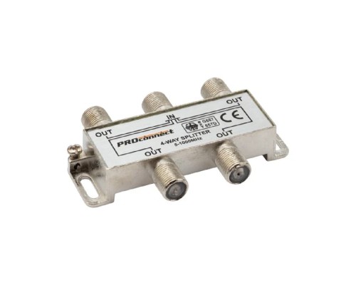 [Кабель] PROconnect (05-6023) Делитель сигнала ТВ х 4 под F разъём 5-1000 МГц 