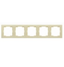 Iek EMB50-K33 РГ-5-БК Рамка 5 мест. гориз. BOLERO кремовый