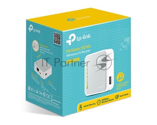Маршрутизатор беспроводной TP-Link SOHO  TL-MR3020 10/100BASE-TX
