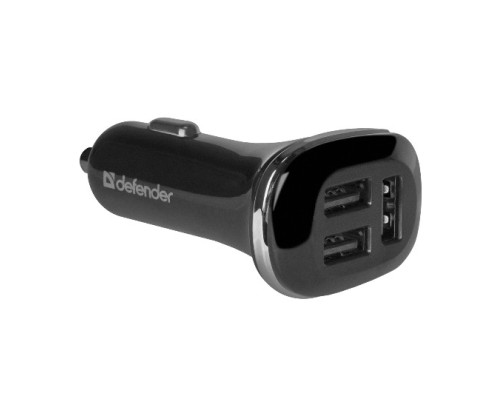 [Аксессуар] Defender Автомобильный адаптер 3 порта USB, 5V / 4.8 A (UCA-50) (83541)