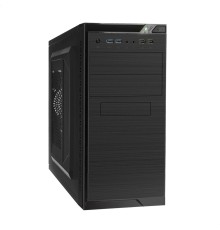 Exegate EX272747RUS Корпус Minitower Exegate QA-412U Black, mATX, <XP500, Black, 120mm>, 2*USB+2*USB3.0, Audio