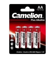 Camelion..LR 6  Plus Alkaline BL-4 (LR6-BP4, батарейка,1.5В) (4 шт. в уп-ке)