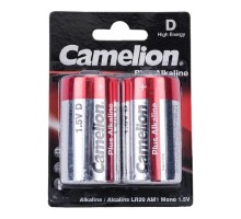 Camelion..LR20 Plus Alkaline BL-2 (LR20-BP2, батарейка,1.5В)  (2 шт. в уп-ке)