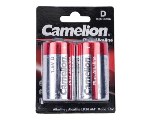 [Батарейки] Camelion..LR20 Plus Alkaline BL-2 (LR20-BP2, батарейка,1.5В)  (2 шт. в уп-ке)