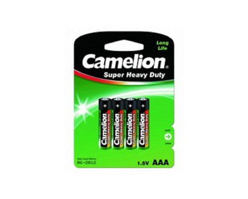 [Батарейка] Camelion  R 03 BL-4 (R03P-BP4G, батарейка,1.5В) (4 шт. в уп-ке)