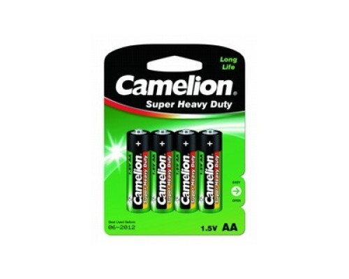 [Батарейка] Camelion  R 6  BL-4 (R6P-BP4G, батарейка,1.5В) (4 шт. в уп-ке)