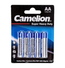 Camelion R 6 Blue BL-4 (R6P-BP4B, батарейка,1.5В)  (4 шт. в уп-ке)