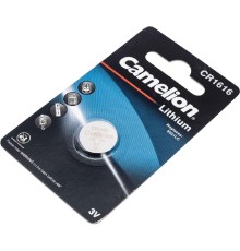 Camelion CR1616 BL-1 (CR1616-BP1, батарейка литиевая,3V) (1 шт. в уп-ке) 