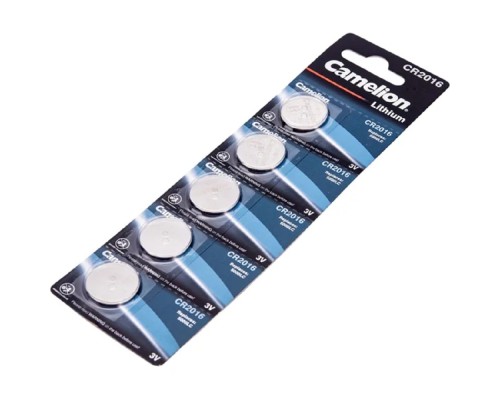 [Батарейки] Camelion.CR2016 BL-5 (CR2016-BP5, батарейка литиевая,3V)  (5 шт. в уп-ке)