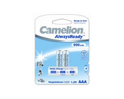[Аккумулятор] Camelion   AAA- 900mAh Ni-Mh  Always Ready  BL-2 (NH-AAA900ARBP2, аккумулятор, 1.2В)  (2 шт. в уп-ке)