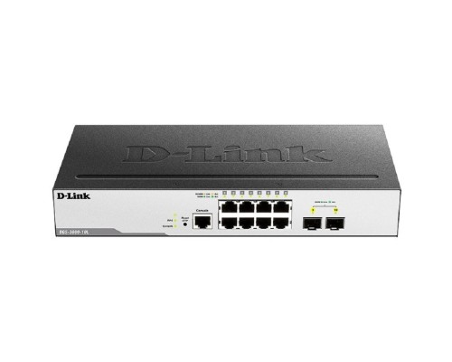 [Сетевое оборудование] D-Link DGS-3000-10L/B1A Управляемый L2 коммутатор с 8 портами 10/100/1000Base-T и 2 портами 1000Base-X SFP