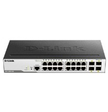 D-Link DGS-3000-20L/B1A Управляемый L2 коммутатор с 16 портами 10/100/1000Base-T и 4 портами 1000Base-X SFP