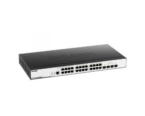 [Сетевое оборудование] D-Link DGS-3000-28X/B1A Управляемый L2 коммутатор с 24 портами 10/100/1000Base-T и 4 портами 10GBase-X SFP+
