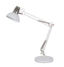 Camelion KD-431A  С71  Белый + хром (Светильник настольный Berlin, 1х E27, 40Вт, 230В, металл)