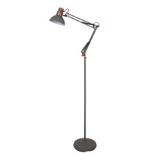 Camelion KD-431F  С73  серый + медь (Светильник напольный Berlin, 1х E27, 40Вт, 230В, металл)