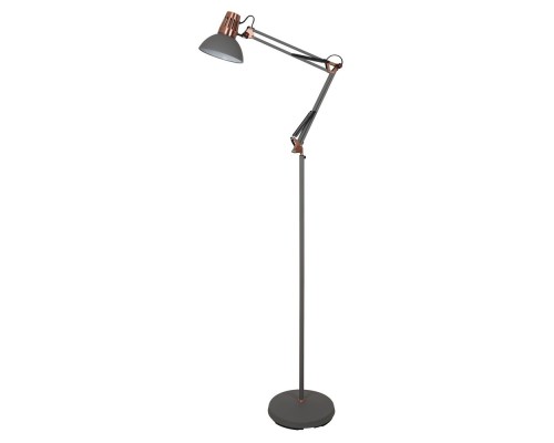 [Camelion Интерьерные светильники] Camelion KD-431F  С73  серый + медь (Светильник напольный Berlin, 1х E27, 40Вт, 230В, металл)