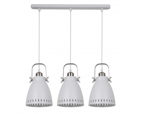 [Camelion Интерьерные светильники] Camelion PL-428S-3  С71  Белый + хром (Светильник подвесной New York,  3х E27, 60Вт, 230В, металл)