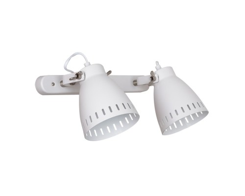 [Camelion Интерьерные светильники] Camelion WML-428-2  С01  белый (Светильник настенный New York,2х E27, 40Вт, 230В, металл)