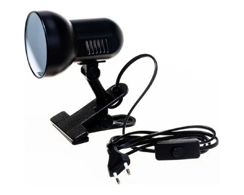 [Camelion Настольные светильники] Camelion H-035 С02 черный (Светильник прищепка, метал., 220В, 40Вт)