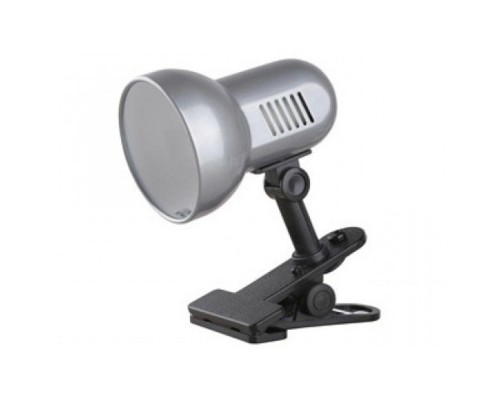 [Camelion Настольные светильники] Camelion H-035 С03 серебро (Светильник прищепка, метал., 220В, 40Вт)