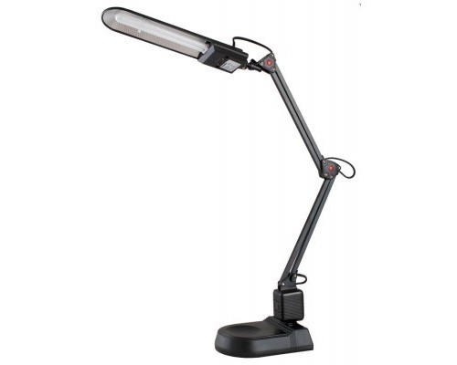 [Camelion Настольные светильники] Camelion KD-017A С02 черный (Светильник настольный, в к-те база+струбцина, 230V 11W)