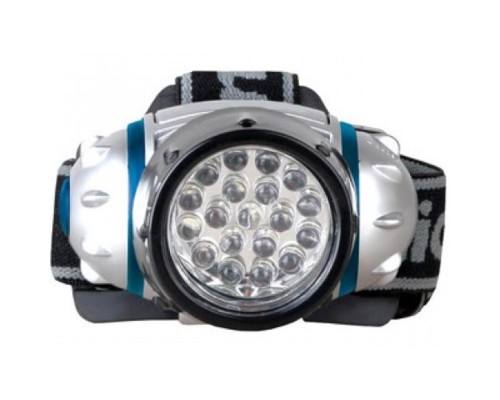 [Camelion Фонари] Camelion LED5313-19F4 (фонарь налобн, металлик, 19LED, 4 реж, 3XR03 в компл, пласт, блист)