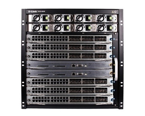 [Сетевое оборудование] D-Link DGS-6608-SK/A1A PROJ Стартовый комплект L3 коммутатора DGS-6600, шасси, 8 слотов расширения(Стартовый комплект: DGS-6608 + DGS-6600-CM-II + DGS-6600-PWR)