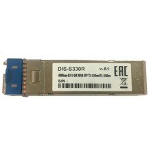 D-Link S330R/30KM/A1A Промышленный WDM SFP-трансивер с 1 портом 1000Base-BX-U (Tx:1310 нм, Rx:1550 нм) для одномодового оптического кабеля (до 30 км)