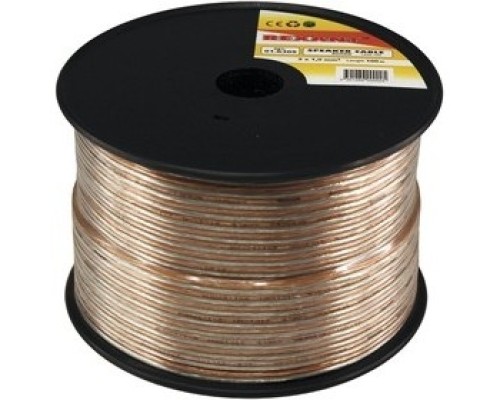 [Акустический кабель] Rexant 01-6305 Кабель акустический, 2х1.00 мм2, прозрачный SILICON, 100 м.  