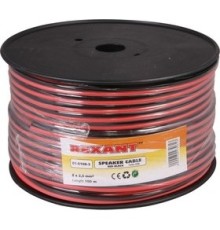 Rexant 01-6108-3 Кабель акустический, 2х2.50 мм2, красно-черный, 100 м.  