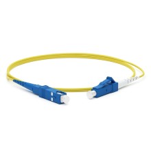 Hyperline FC-S2-9-LC/­UR-SC/­UR-H-1M-LSZH-YL Патч-корд волоконно-оптический (шнур) SM 9/­125 (OS2), LC/­UPC-SC/­UPC, 2.0 мм, simplex, LSZH, 1 м