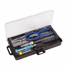 REXANT (12-0168) Набор для пайки  (USB-паяльник 8Вт, кусачки, тонкогубцы, подставка, припой, отвертка)  