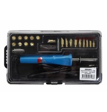 REXANT (12-0183-1) Набор паяльник-выжигатель (19 насадок) ПРОФИ  220V/30 Вт  