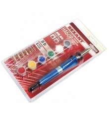 Rexant 12-0186 Набор паяльник-выжигатель (6 насадок)  220V/30 Вт + Краски  