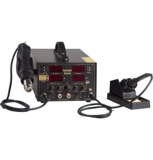 Rexant 12-0729 Паяльная станция (паяльник + термофен + источник питания)  3 в 1 100-480°С (R5000) 