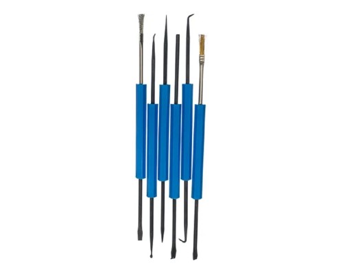 [Паяльные лампы (Автомобильные)] Rexant (12-6031) Набор монтажного инструмента для пайки 6 предметов