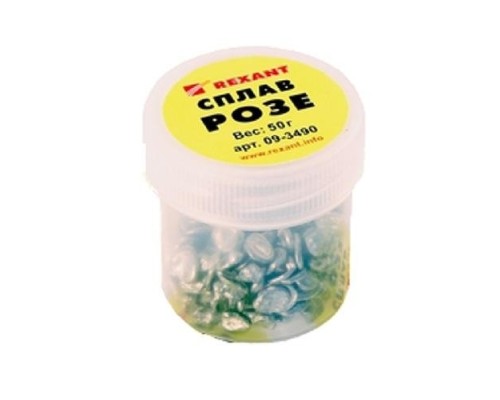 [Припои] REXANT (09-3490) Припой Сплав Розе  50гр  