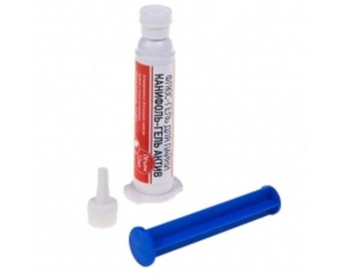 [Припои] REXANT (09-3686) Флюс-гель для пайки КАНИФОЛЬ-ГЕЛЬ АКТИВ 12мл (шприц)  