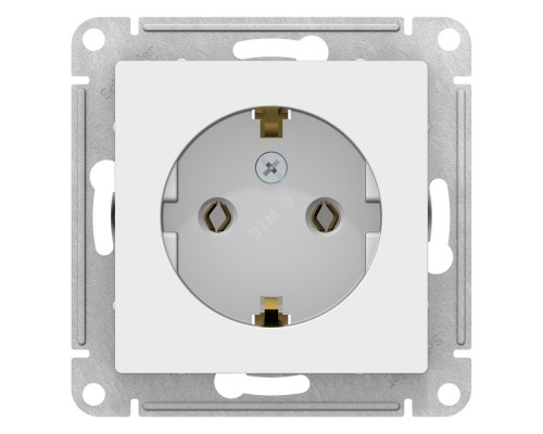 [SE Розетки и выключатели AtlasDesign] Systeme electric ATN000143 ATLASDESIGN РОЗЕТКА с заземлением, 16А, механизм, БЕЛЫЙ