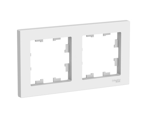 [SE Розетки и выключатели AtlasDesign] Systeme electric ATN000102 ATLASDESIGN 2-постовая РАМКА, универсальная, БЕЛЫЙ