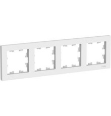 Systeme electric ATN000104 ATLASDESIGN 4-постовая РАМКА, универсальная, БЕЛЫЙ