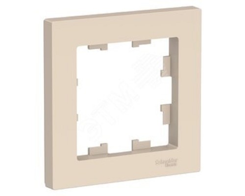[SE Розетки и выключатели AtlasDesign] Systeme electric ATN000201 ATLASDESIGN 1-постовая РАМКА, БЕЖЕВЫЙ