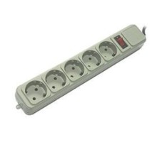 PowerCube Фильтр-удлинитель, 3.0м, 5 евророзеток (SPG-B-10), серый