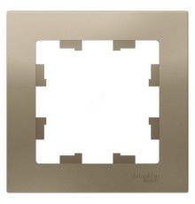 Systeme electric ATN000501 ATLASDESIGN 1-постовая РАМКА, ШАМПАНЬ